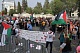 Протесты у президентского дворца в поддержку Палестины